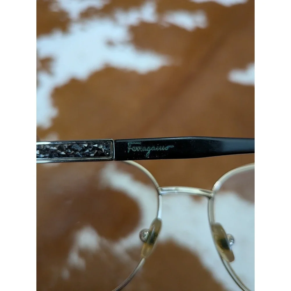 Salvatore Ferragamo SF2166R-718 Eyeglasess Sparkling Black Frames Only 54-16-140